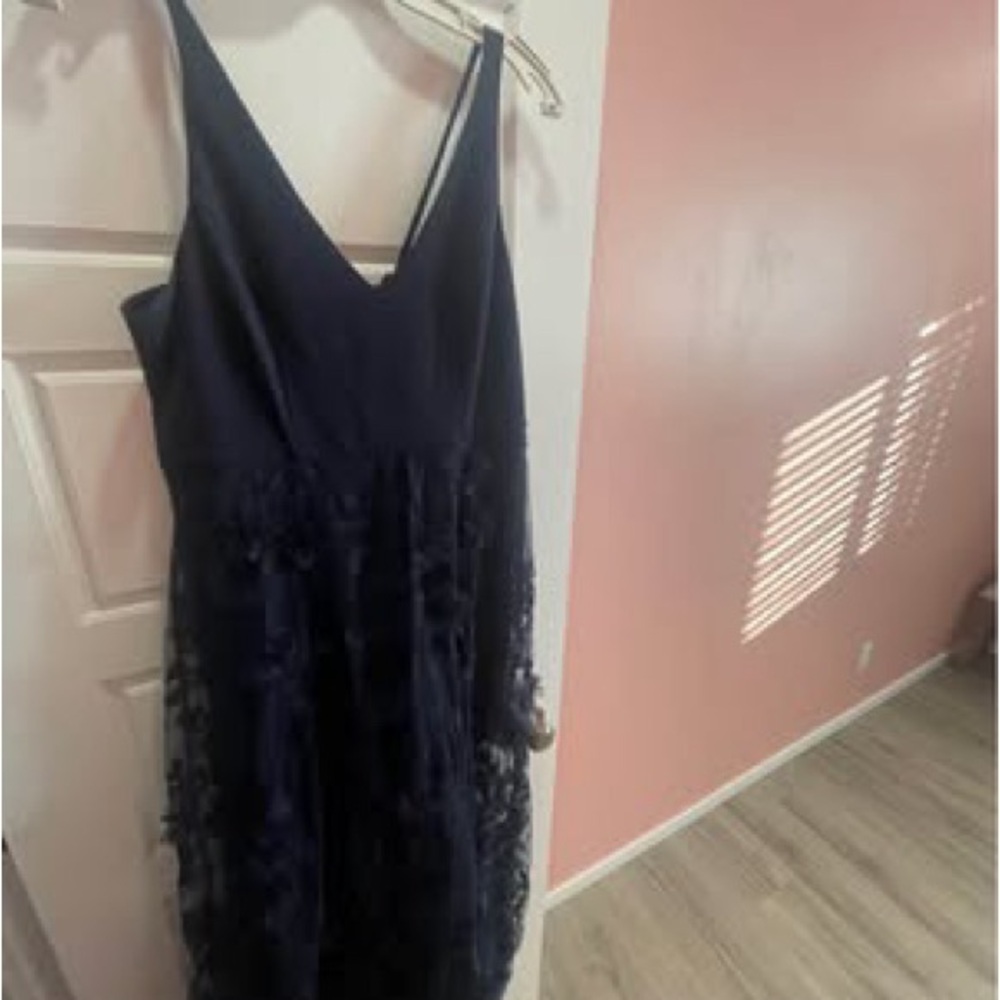 Le Chateau Midnight Blue Backless Dress